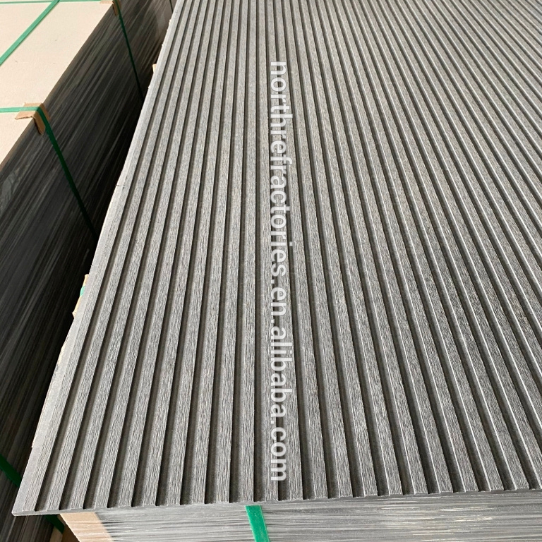 Groove  Slot Fiber Cement Board 2700x1200x8mm/ Fiber cement Cladding Panel/ Interior Wall cladding board