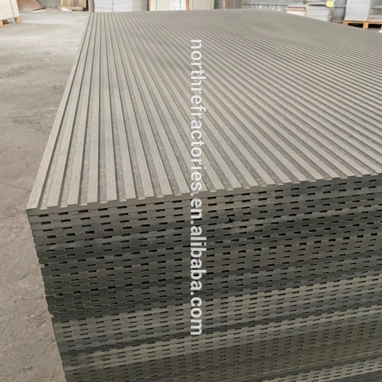 Groove  Slot Fiber Cement Board 2700x1200x8mm/ Fiber cement Cladding Panel/ Interior Wall cladding board