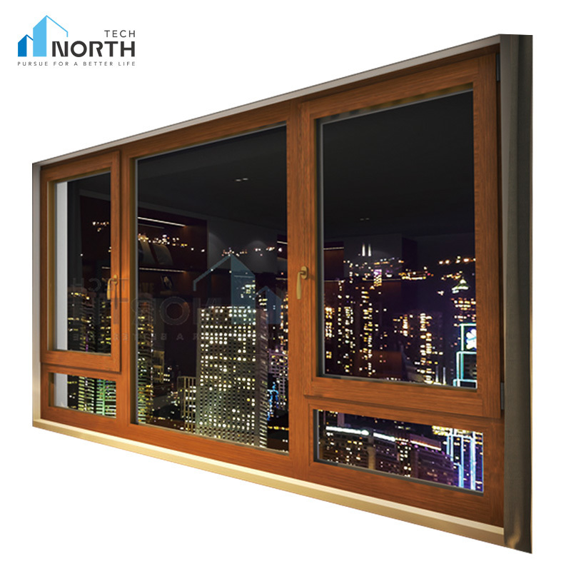 Anti-theft PVC sliding window design double triple glazed UPVC casement glass windows for home and hotel office