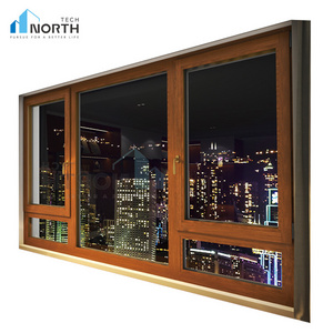 Anti-theft PVC sliding window design double triple glazed UPVC casement glass windows for home and hotel office