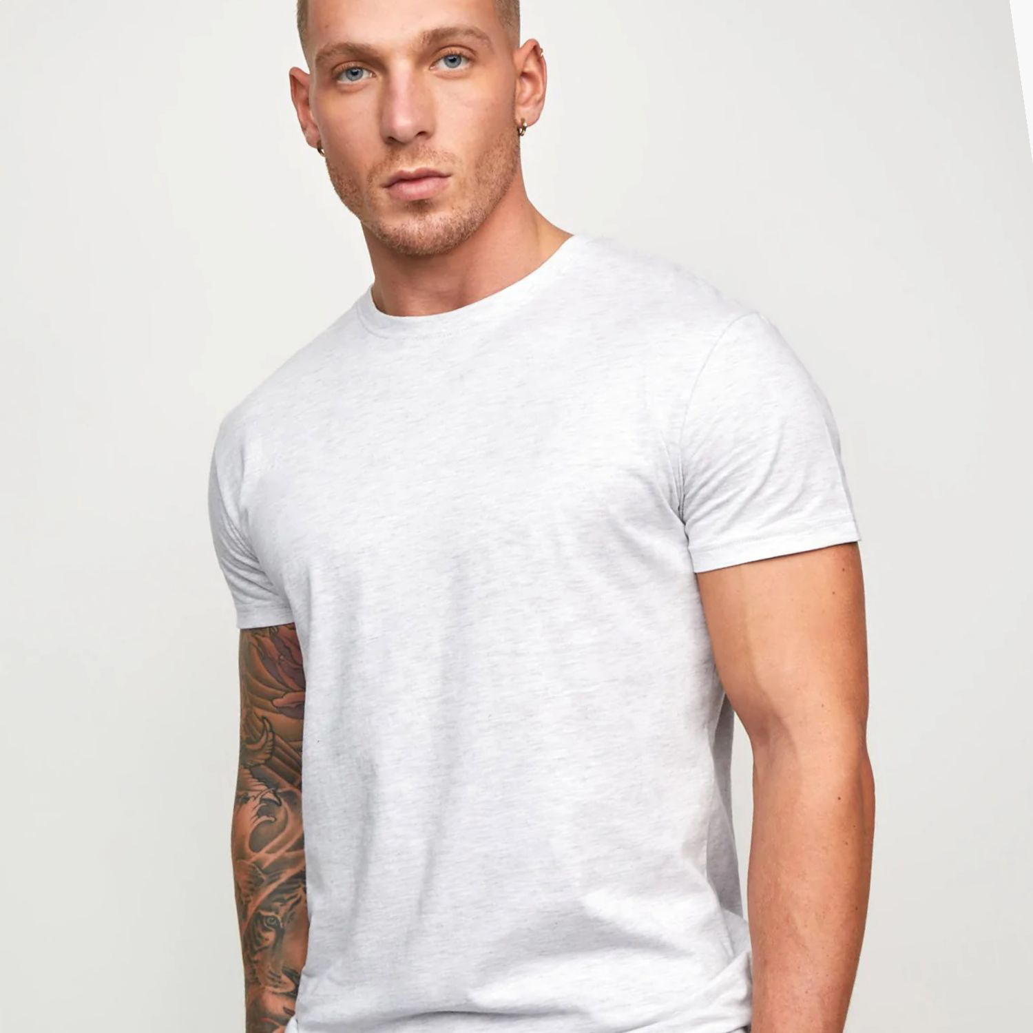 High Quality 240 GSM Drop Shoulder Heavyweight T shirt Luxury Blank Heavy Cotton Custom Streetwear Oversized T Shirt Man