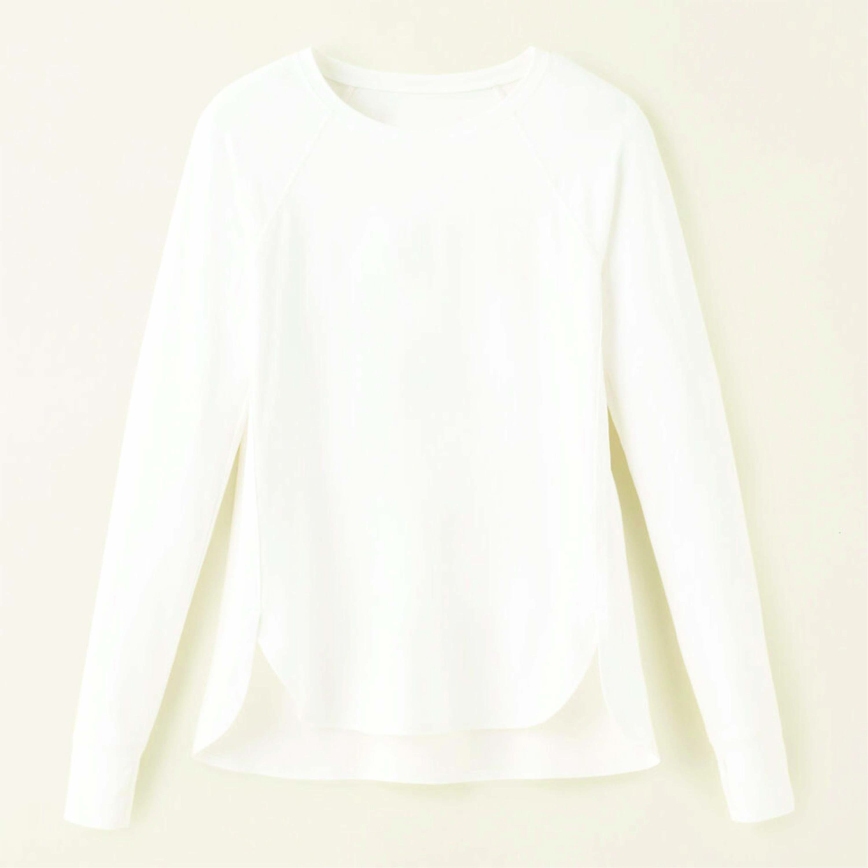 Women's White Slim Fit Long Sleeve Top - 92% Recycled Polyester, 8% Spandex, Quick Drying, Moisture Wicking, Anti-Odour