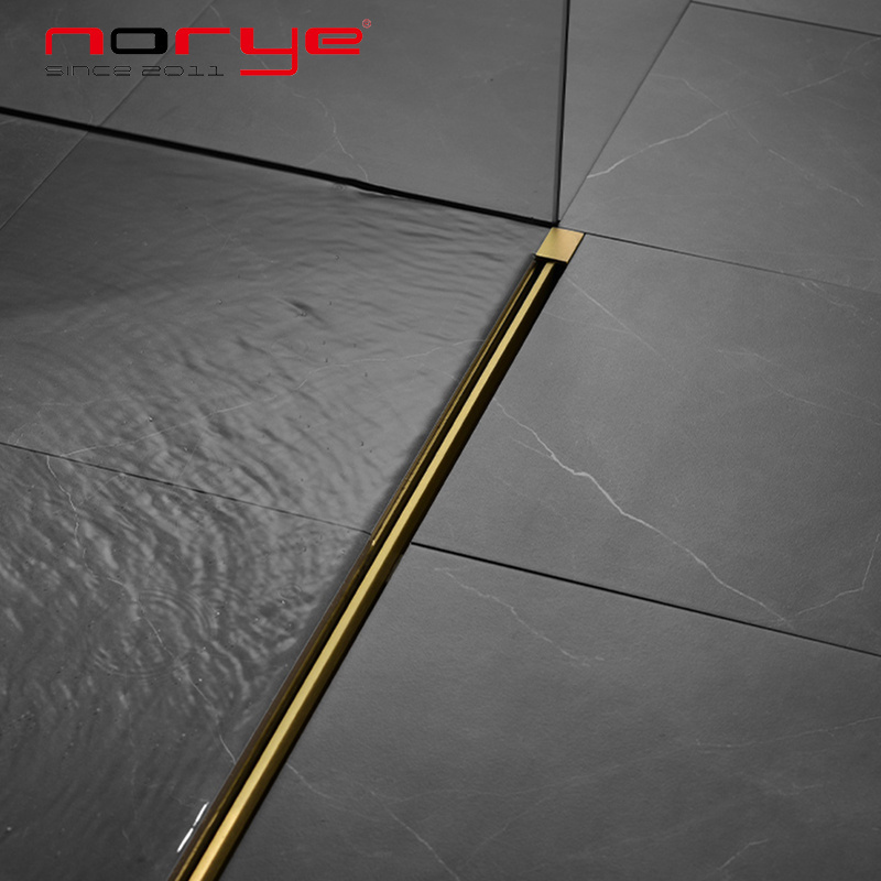 Hot sales commercial stainless steel shower floor drain gold for bathroom