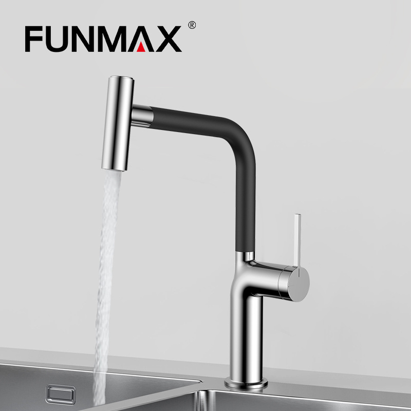 High end Kitchen Sink Faucet With Pull Out Sprayer Chrome Plating Sink Extender Faucet Kitchen Faucet Sink