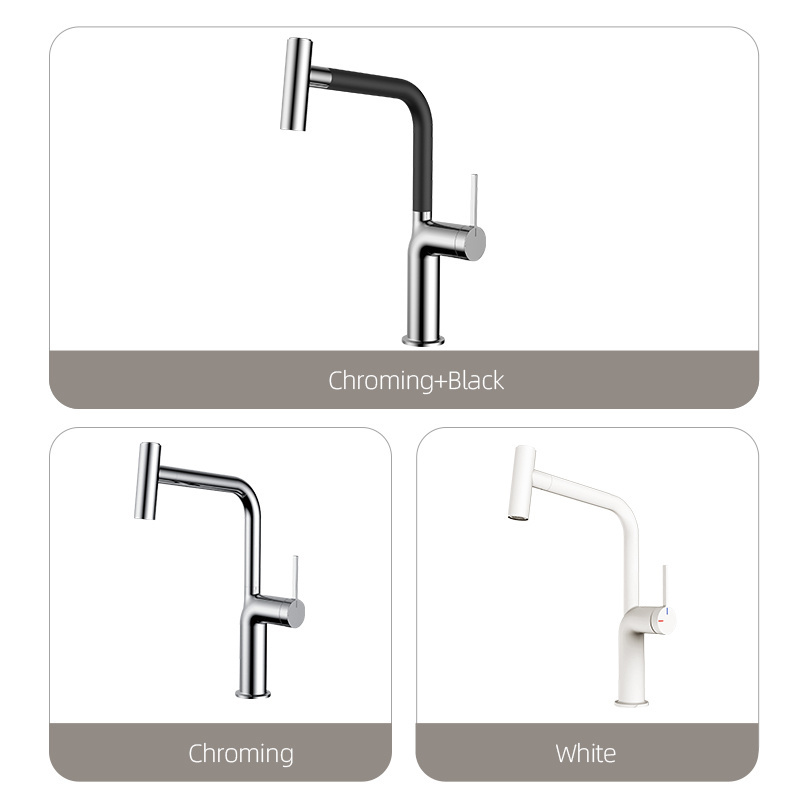 High end Kitchen Sink Faucet With Pull Out Sprayer Chrome Plating Sink Extender Faucet Kitchen Faucet Sink