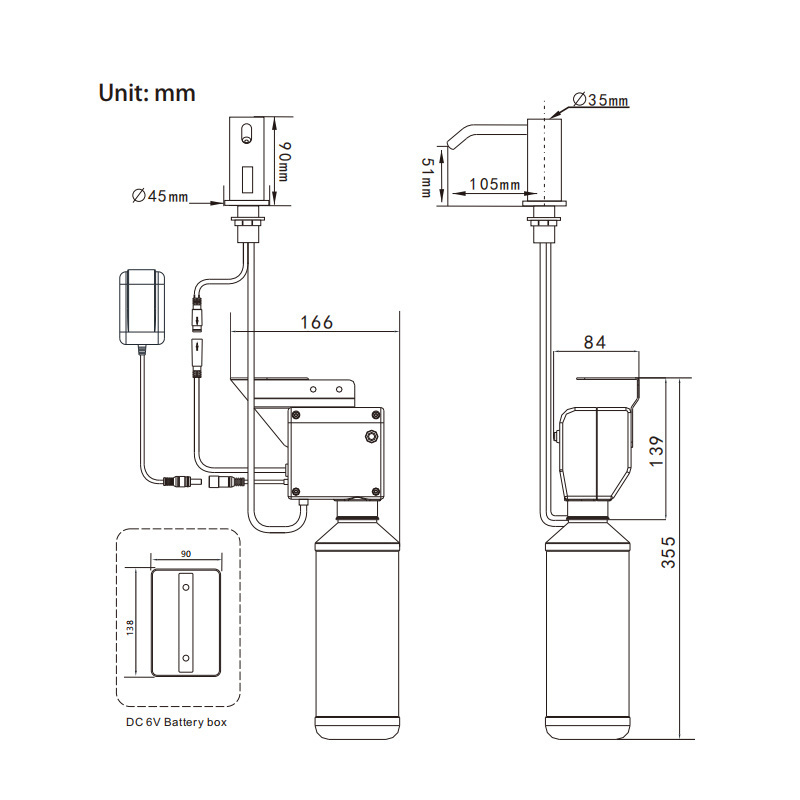 Desktop Copper Automatic-Sensor-Soap-Dispensers Electric Faucet Foam Soap Dispenser Manufacturers With 1L Big Soap Bottle