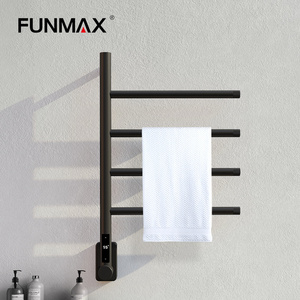 New design electric heated towel rails with time control for bathroom stainless steel towel warmer