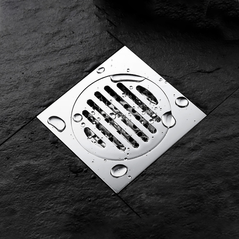 6 inch floor drain Adjustable Shower Drain Base Tile Insert Shower Drain Square cover