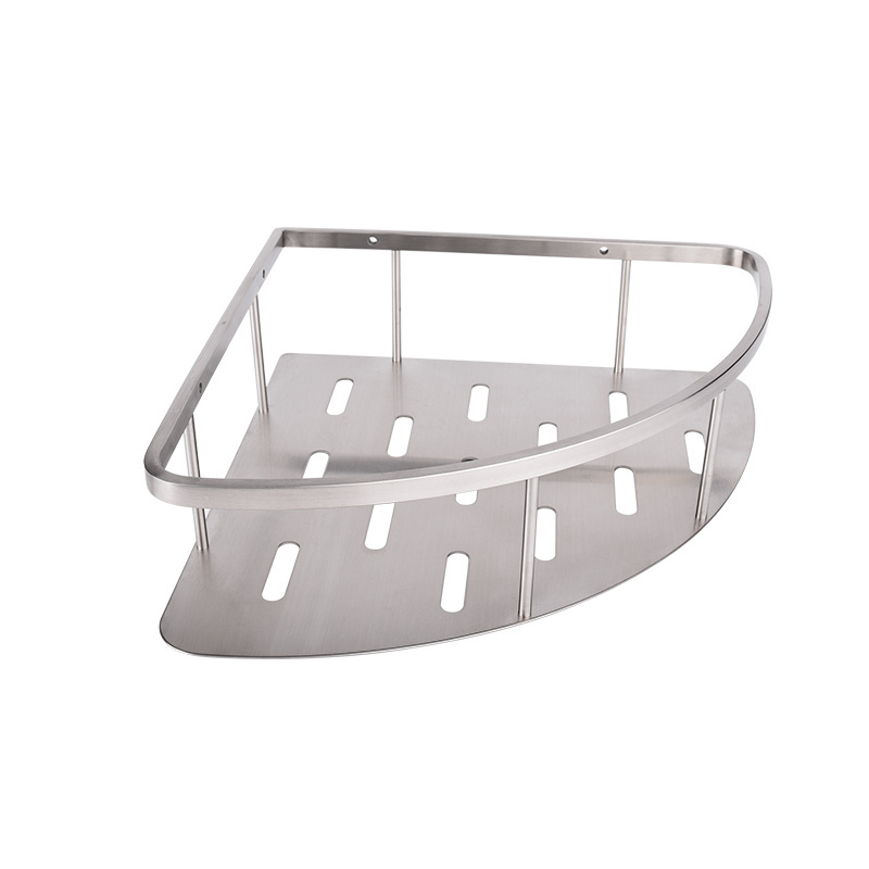 High Quality  Wall Corner Bathroom Shelf Stainless Steel Storage Rack Toilet Corner Shower Caddy