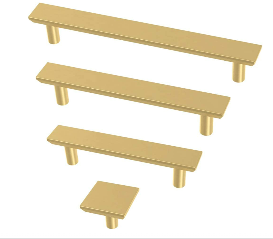 Bayview Brass Simple Chamfered Pull, Cabinet Handles and Drawer Pulls for Kitchen Cabinets and Dresser Drawers, 5-1/16 Inch