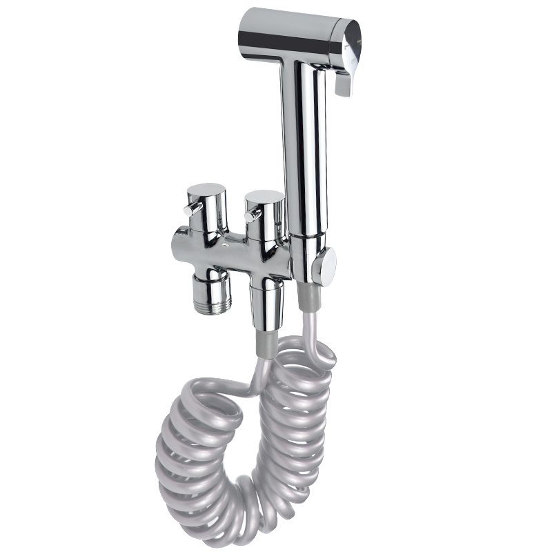 Wholesale Factory Brass Chrome Bathroom Faucet toilet Tap Faucet Bidet Mixer Sprayer Toilet Shattaf Set