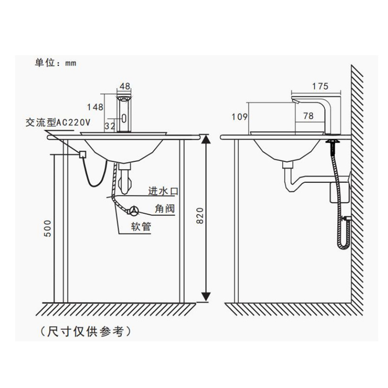 Lavatory Bathroom Faucet Deck Mount Sensor Faucet Automatic Hands Free Touchless Sensor Sink Tap Faucet