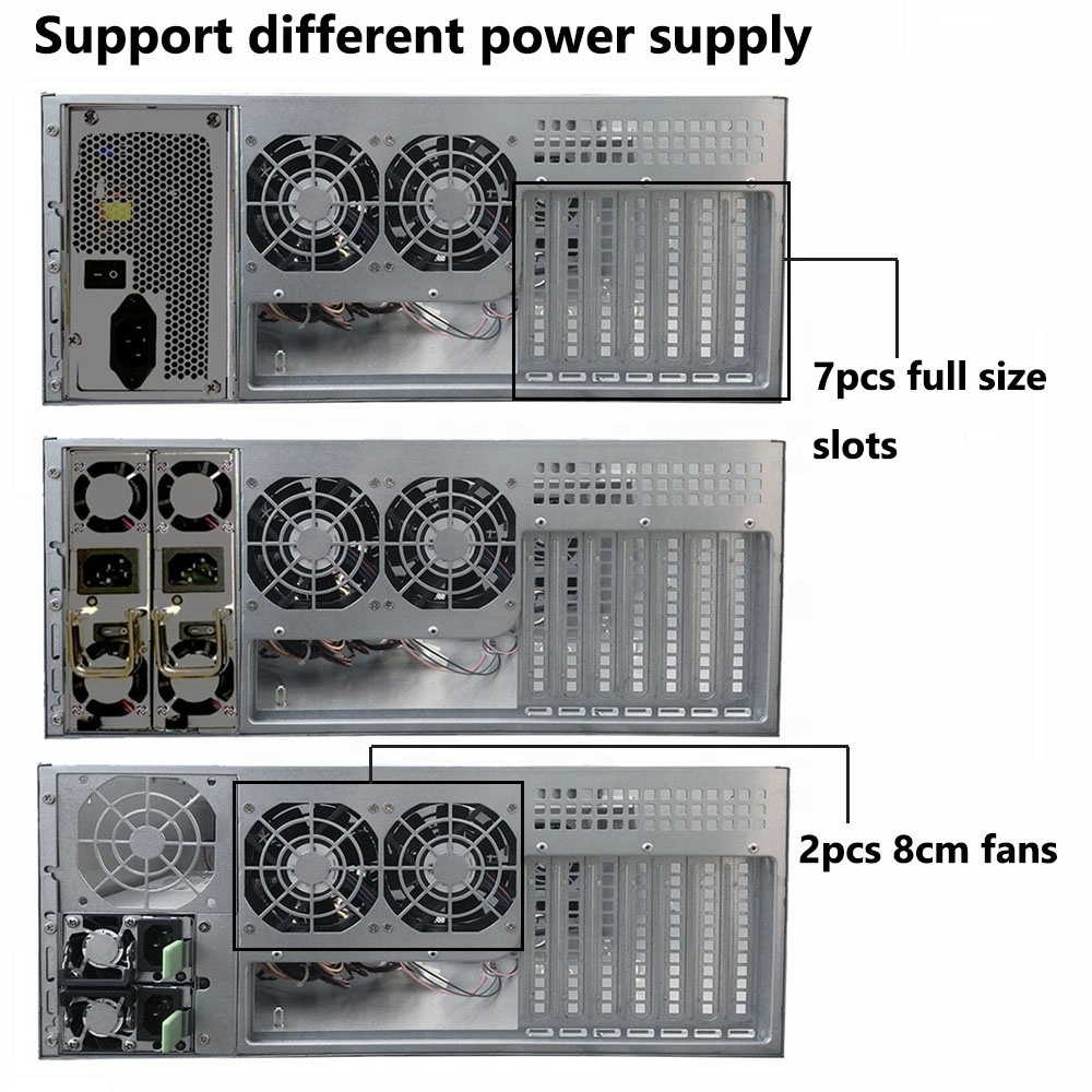 4U Rackmount Server case with 24 Hot-Swappable SATA/SAS Drive Bay, MiniSAS /SATA connector