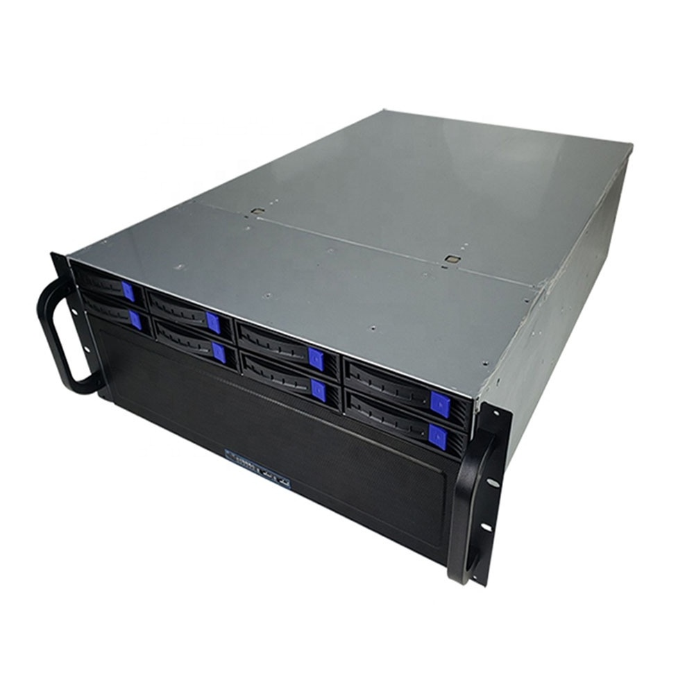 4U rackmount server case 4GPU with 8 hotswap  storage IPFS 8 PCI server depth 650mm