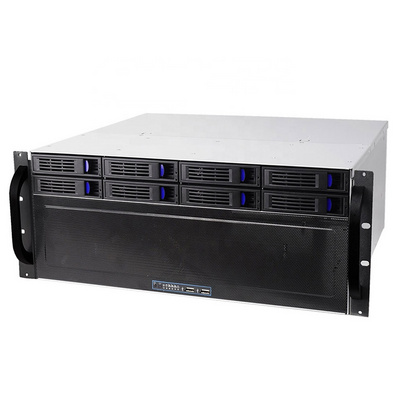 4U Rackmount Server case with 8 Hot-Swappable SATA/SAS Drive Bay, MiniSAS /SATA connector