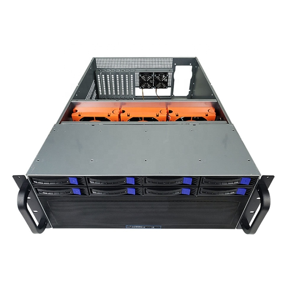 4U rackmount server case 4GPU with 8 hotswap  storage IPFS 8 PCI server depth 650mm