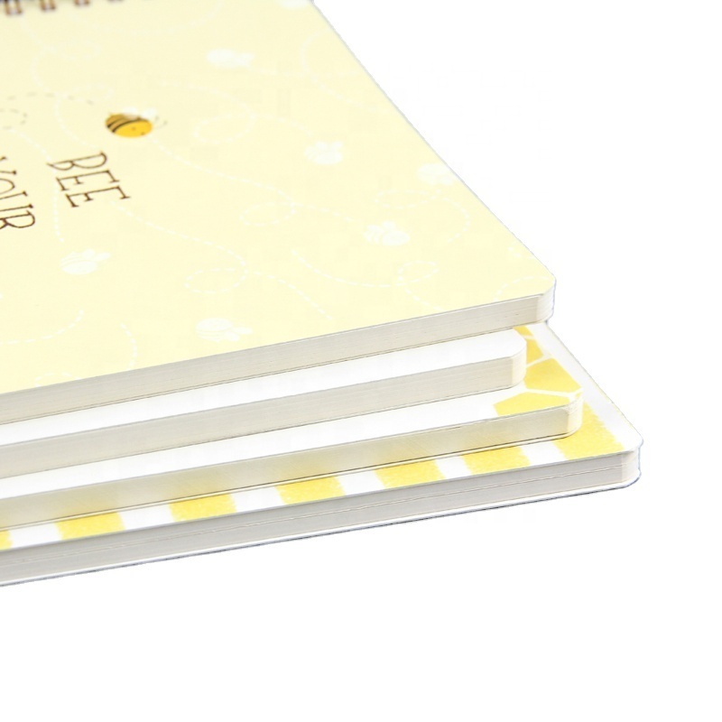 School office double spiral rings round edge soft cover notebook with line pages