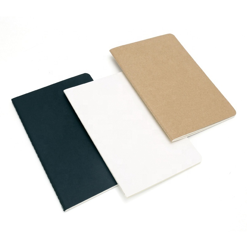 Custom Kraft Paper Soft Cover School Exercise Notebook with Lined/Blank/Dotted Inner Pages