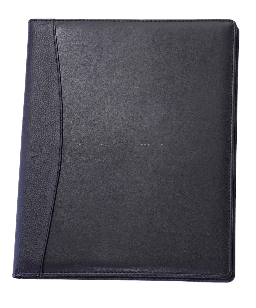 High quality a4 size hardcover file folder with business card holder