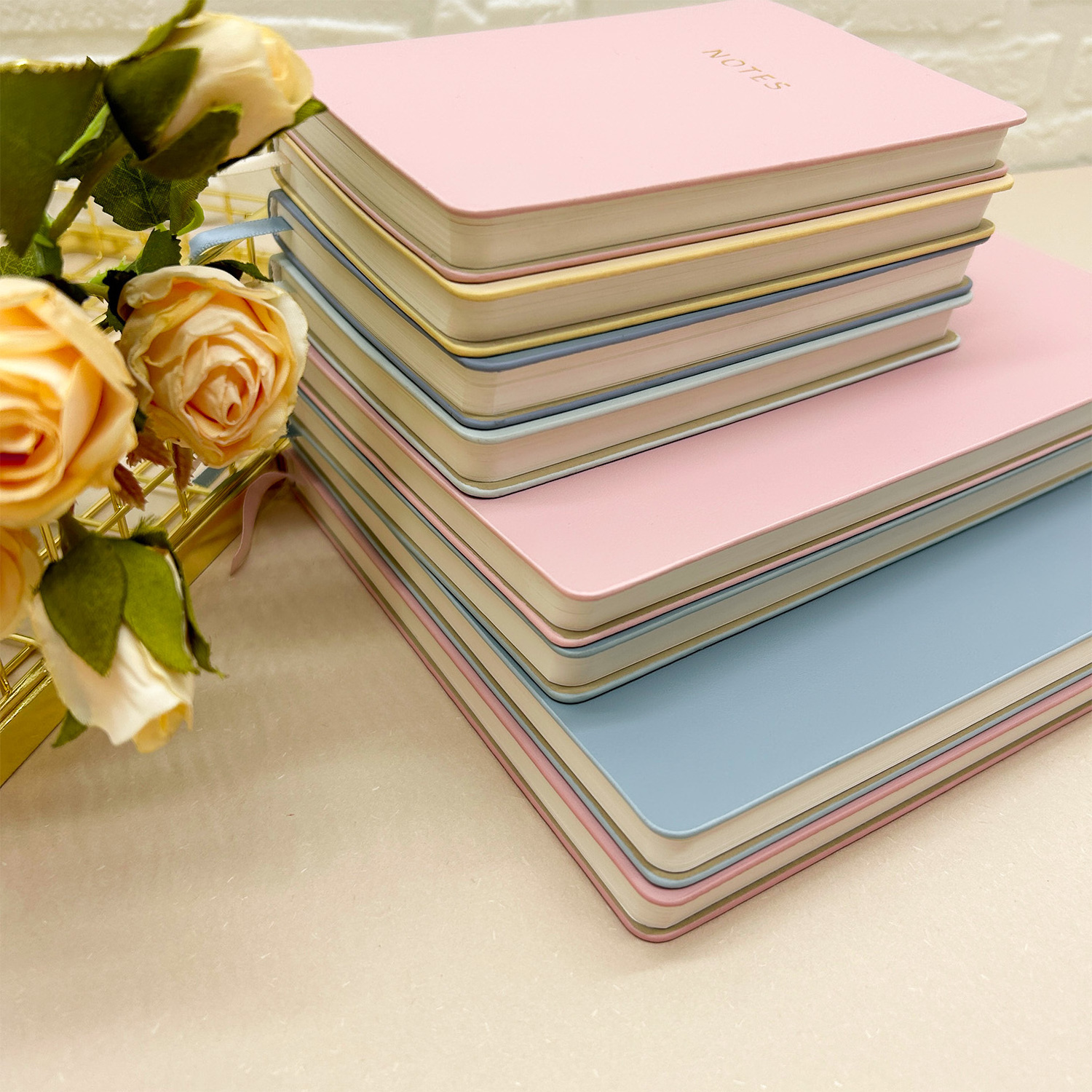 Soft cover leather custom diary notebook wholesale journal