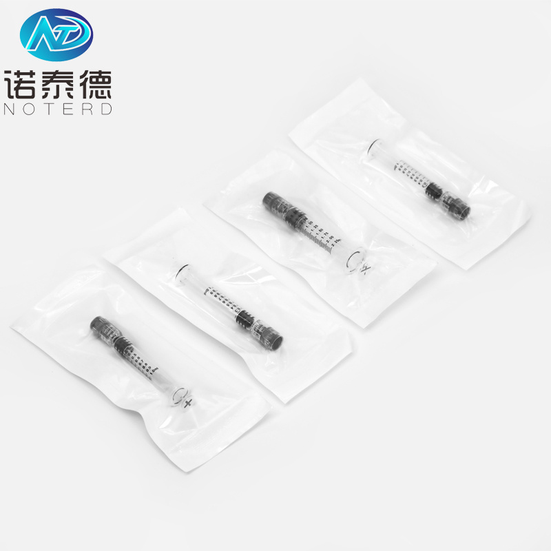 1ml long luer lock glass syringe with individually sterilized package