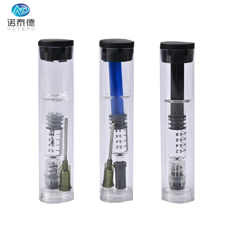 Manufacturer custom distillate prefilled 1ml glass syringe with packaging