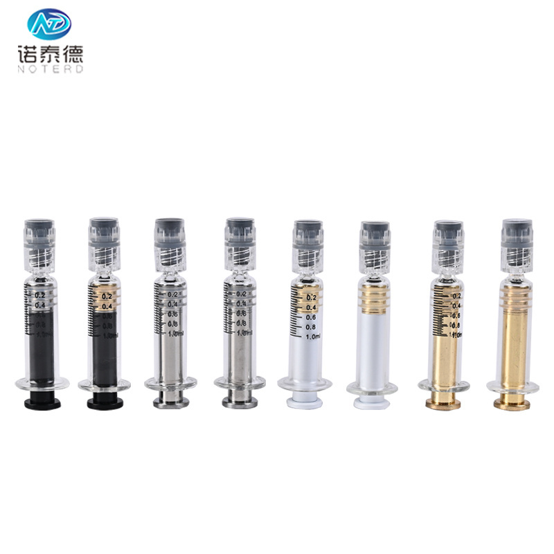 Manufacturer custom distillate prefilled 1ml glass syringe with packaging