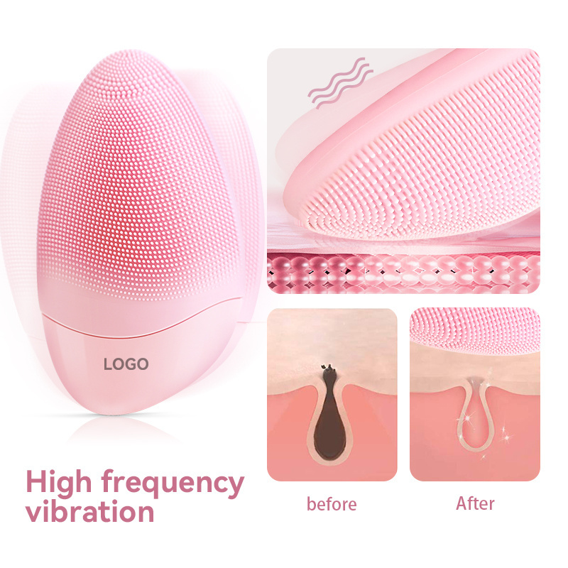 Facial Cleansing Spin Brush Soft Silicone Material Deep Cleansing Skin Rechargeable Facial Cleansing Brush