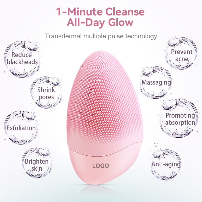 Facial Cleansing Spin Brush Soft Silicone Material Deep Cleansing Skin Rechargeable Facial Cleansing Brush