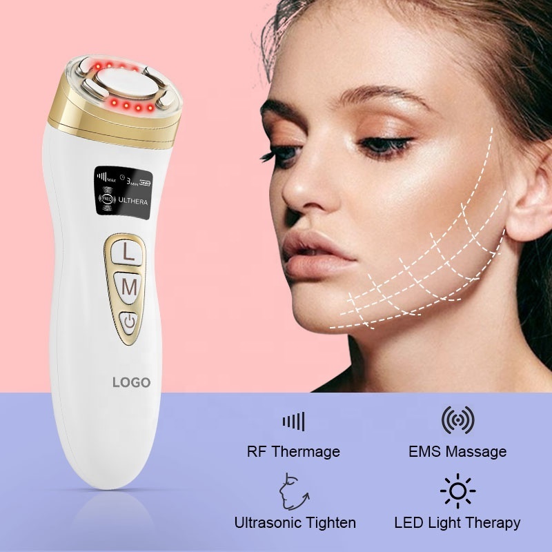 Face Sculpting Device 5d Anti-Aging Rf Bio Beauty Device Equipment Rf Ems Led Beauty Device