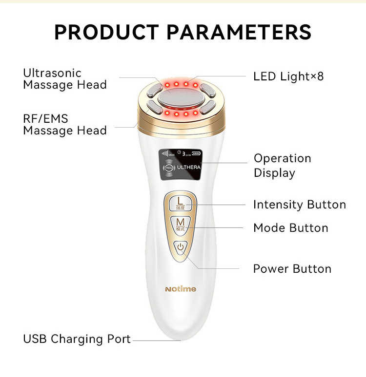 Face Sculpting Device 5d Anti-Aging Rf Bio Beauty Device Equipment Rf Ems Led Beauty Device