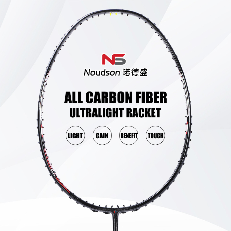 Cheap half racquet top brand 8U parts frame of badminton carbon fiber professional high quality badminton racket for outdoor