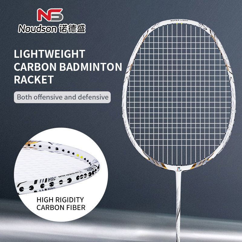 2023 Hot sale Blue power all carbon paddle racket grip racket badminton raquet badminton racket