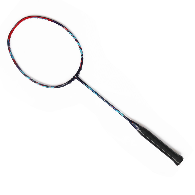 Hot Selling 4U 35Lbs 100% Full 30T Carbon Fiber Badminton Racket With Free Tied String Super Light Racquet