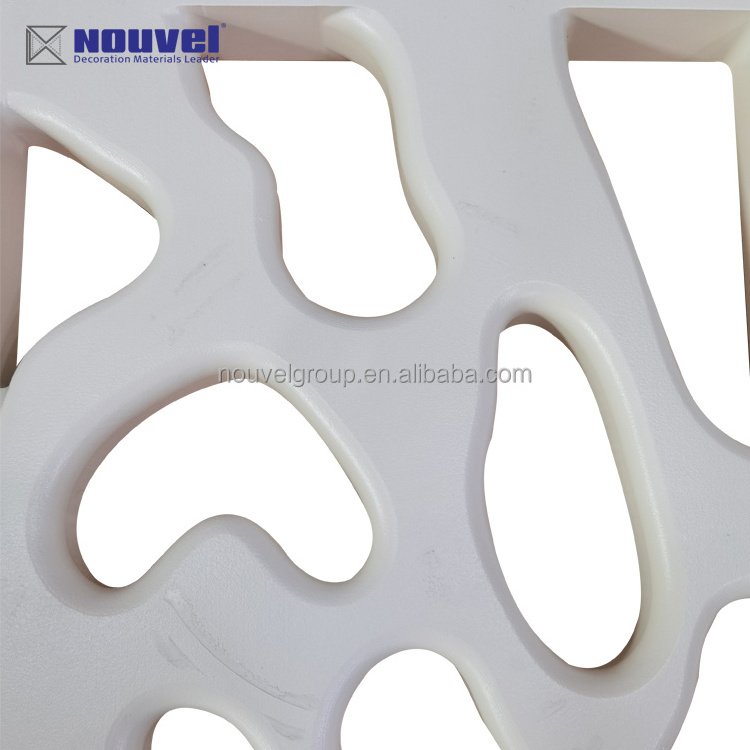 Movable Fashion CNC Cut ALU.Screen White Partition Hotel Wall Room Divider Wall Panels