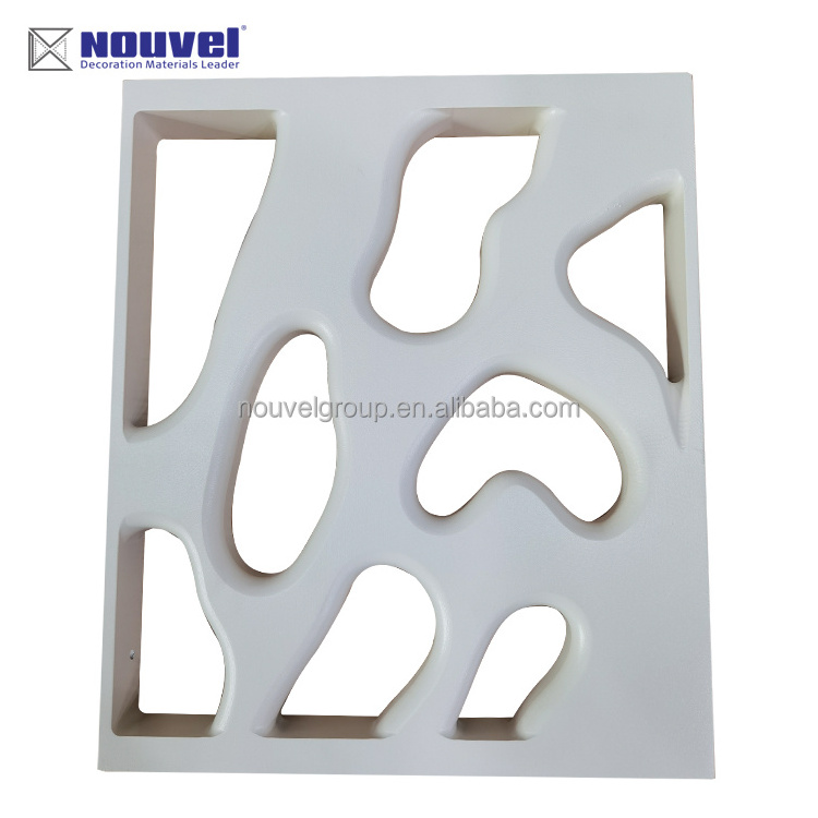 Movable Fashion CNC Cut ALU.Screen White Partition Hotel Wall Room Divider Wall Panels