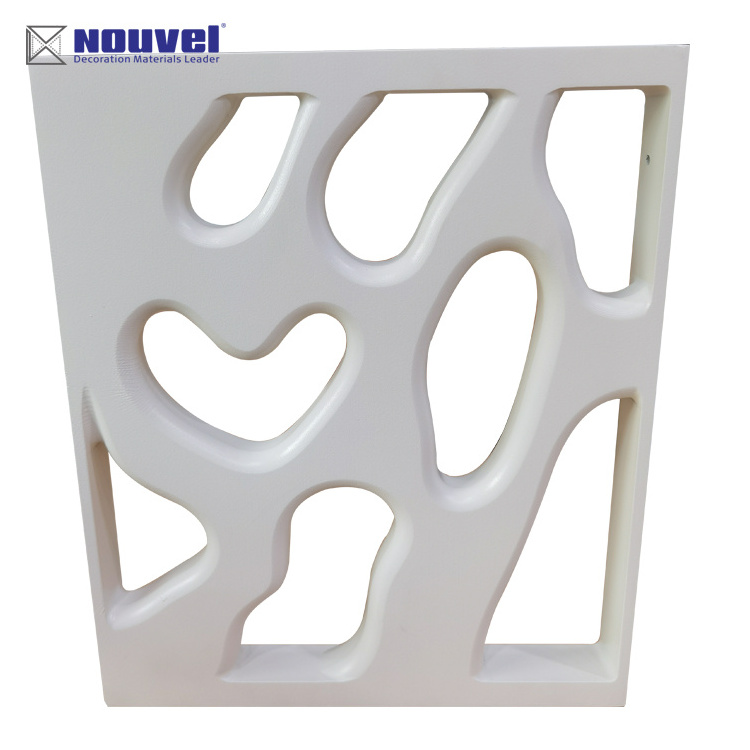 Movable Fashion CNC Cut ALU.Screen White Partition Hotel Wall Room Divider Wall Panels