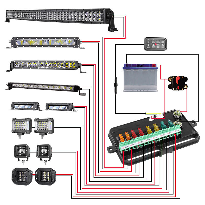 Universal Car Off Road Light Rocker Switch Panel