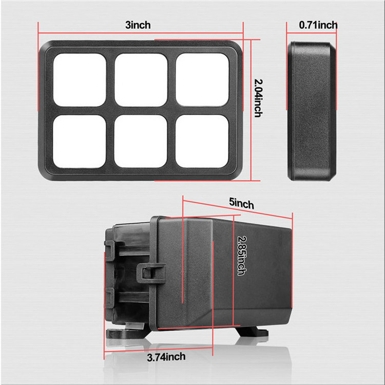 Easy Setup With Diy Stickers Green Led Backlit Waterproof Marine Boat 12V Touch Switch Panel