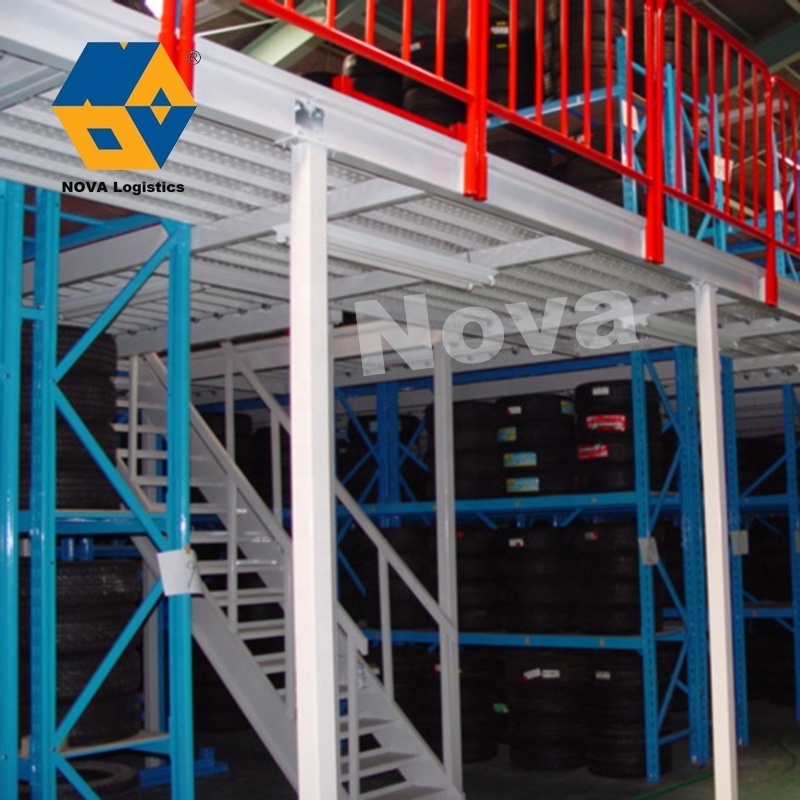 NOVA Storage Holder Galvanized Boltless Shelf Rack, Mezzanine Floor Racking/