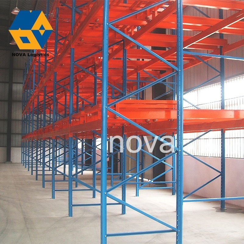 NOVA Cold Storage High Density inventory Lifo Racking, First in Last Out Push Back Pallet Rack/