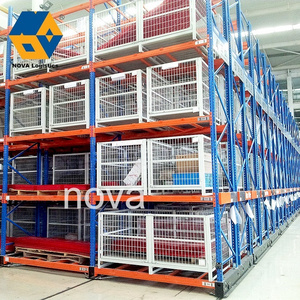 NOVA Warehouse Stainless Steel Teardrop Mobile Rack, Heavy Duty Cargo Storage Equipment Shelf Racking/