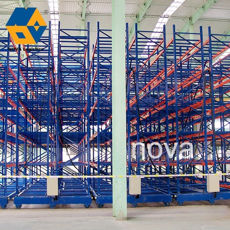 NOVA Warehouse Stainless Steel Teardrop Mobile Rack, Heavy Duty Cargo Storage Equipment Shelf Racking/