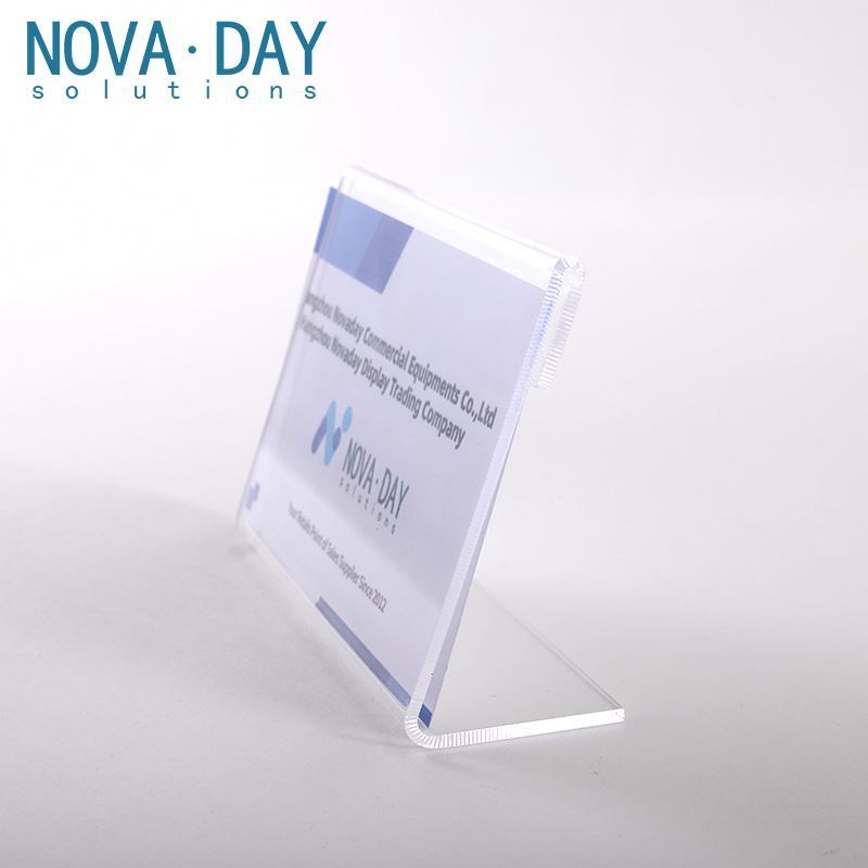 Novaday Custom Office Desktop Conference Table Label Clear Acrylic Sign Holder for Advertising