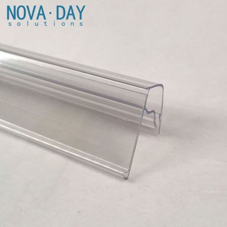 Novaday Shelves Supermarket Label Holders Price Display Plastic Small Shelf Edge Data Strips