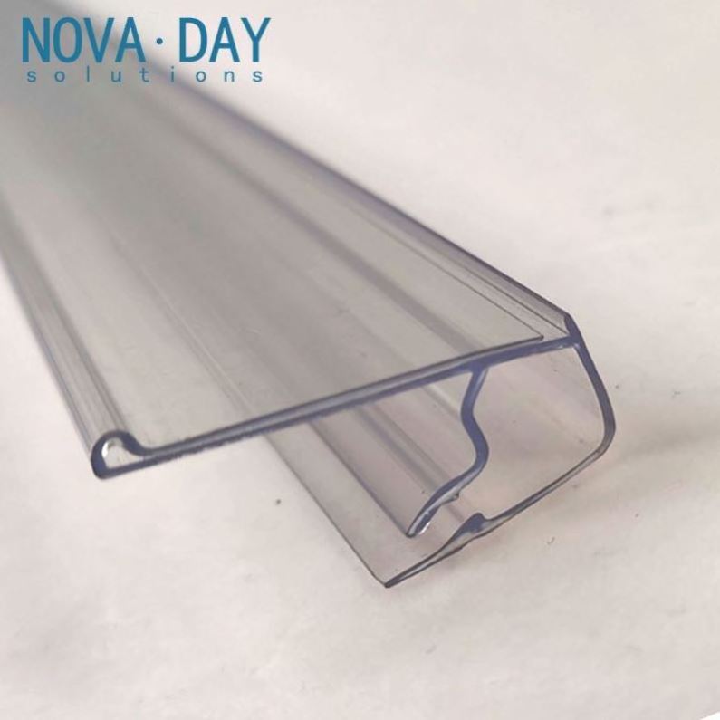 Novaday Shelves Supermarket Label Holders Price Display Plastic Small Shelf Edge Data Strips