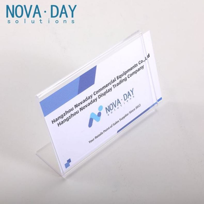 Novaday Custom Office Desktop Conference Table Label Clear Acrylic Sign Holder for Advertising