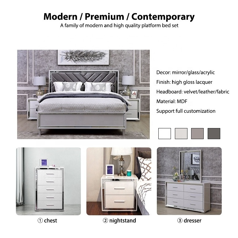 Modern Home Furniture Bedroom Set 20JEAA001 Bedroom Sets