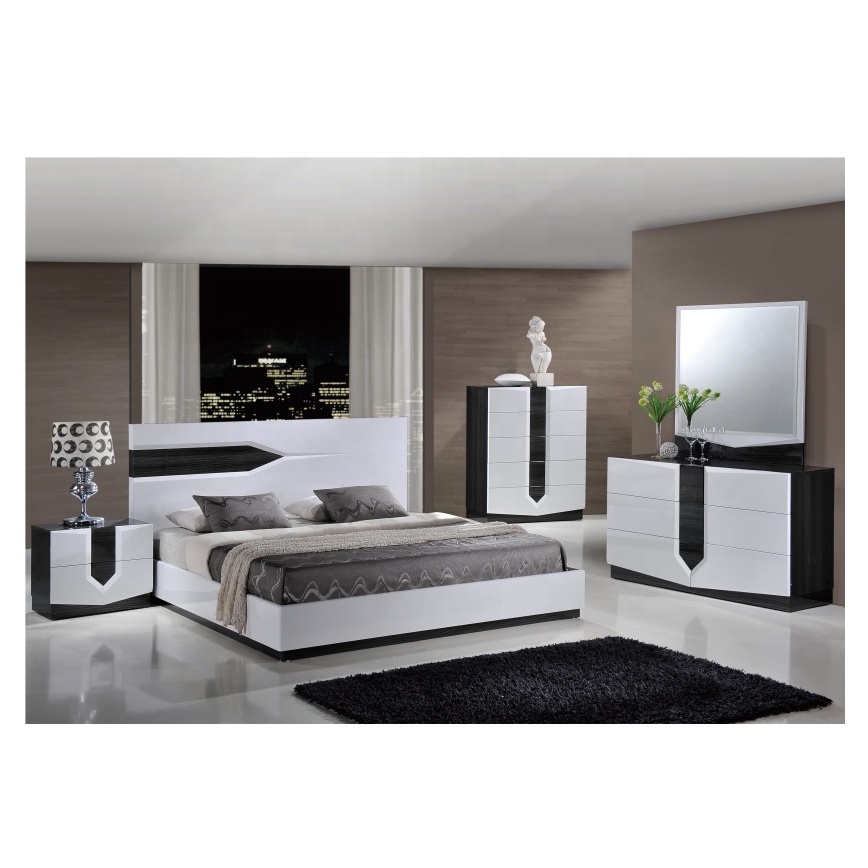 Bedroom Set Home Furniture 1904AA050 Wood King Double Beds Modern Bedroom Sets