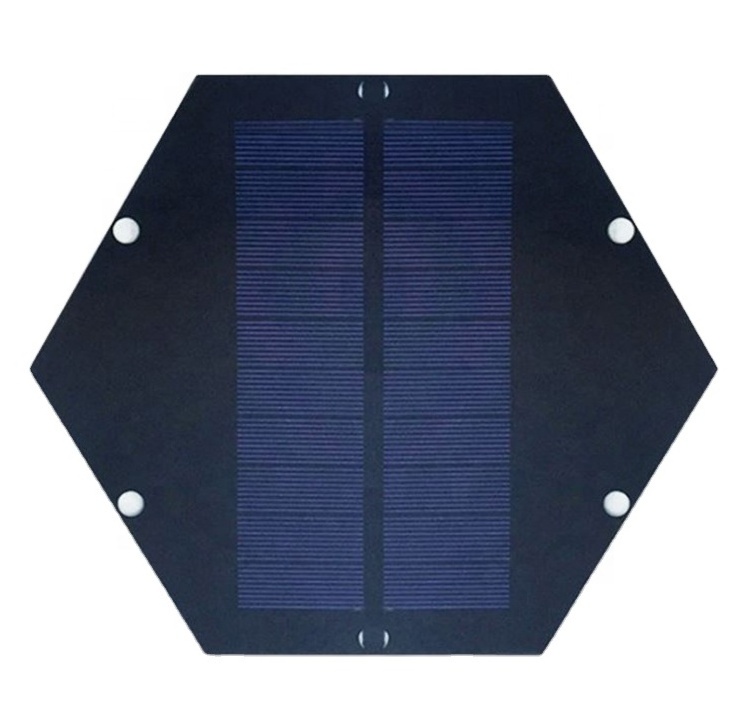 custom size solar cells hexagon solar panel 5v PET laminate solar cells for solar lights christmas outdoor